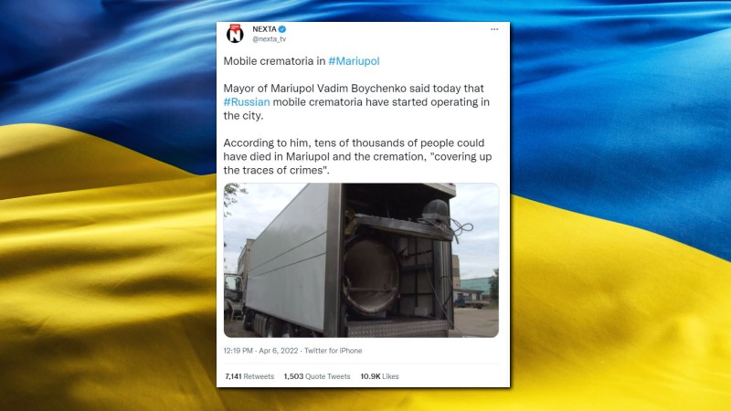 Viral ‘Russian Mobile Crematorium’ Tweet is From an 8-Year-Old YouTube Video
