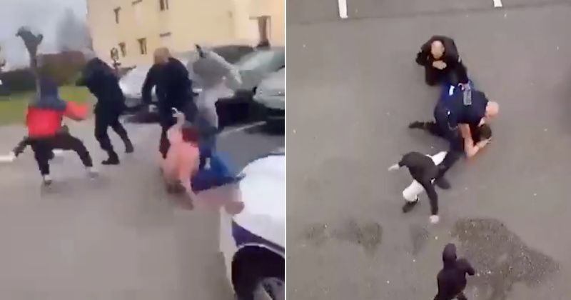 Watch: Mob Attacks French Police During Arrest of Violent Suspect