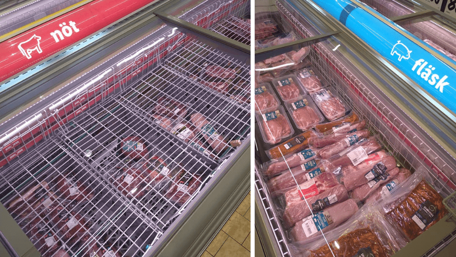LIDL låser in nötkött bakom galler » Samnytt