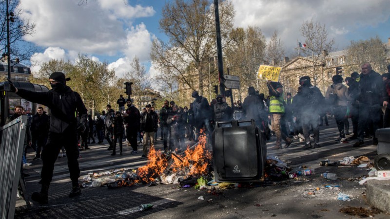 Antifa Riots in French Cities Because They Didn’t Like the Election Result
