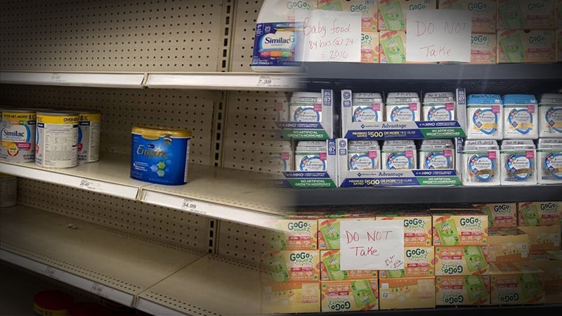 Report: Illegal Immigrants Receiving Pallets Of Baby Formula While Citizens Suffer From Shortage