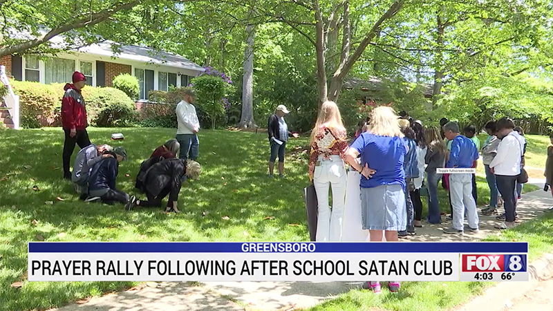 Video: Residents ANNOYED At Parents Protesting SATAN CLUB For Kids