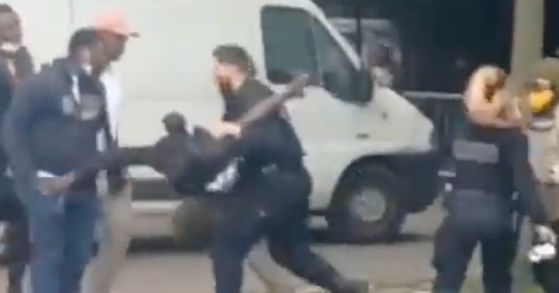 Watch: Police Attacked by Migrants in Paris