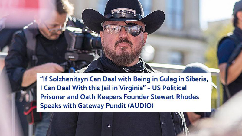 US Political Prisoner Stewart Rhodes Speaks From An American Gulag – Listen