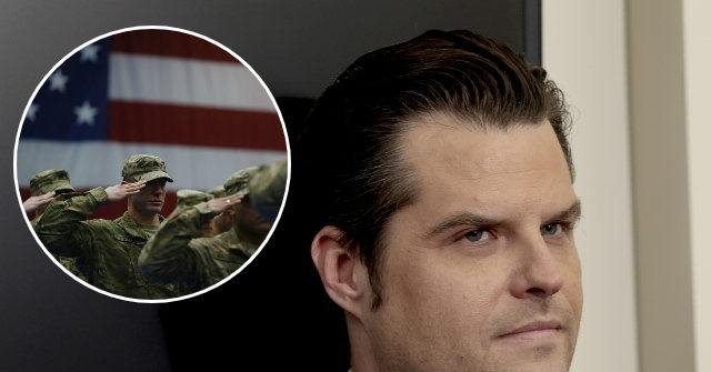 Gaetz Highlights Troops Fighting Biden's DOD Vaccine Mandate