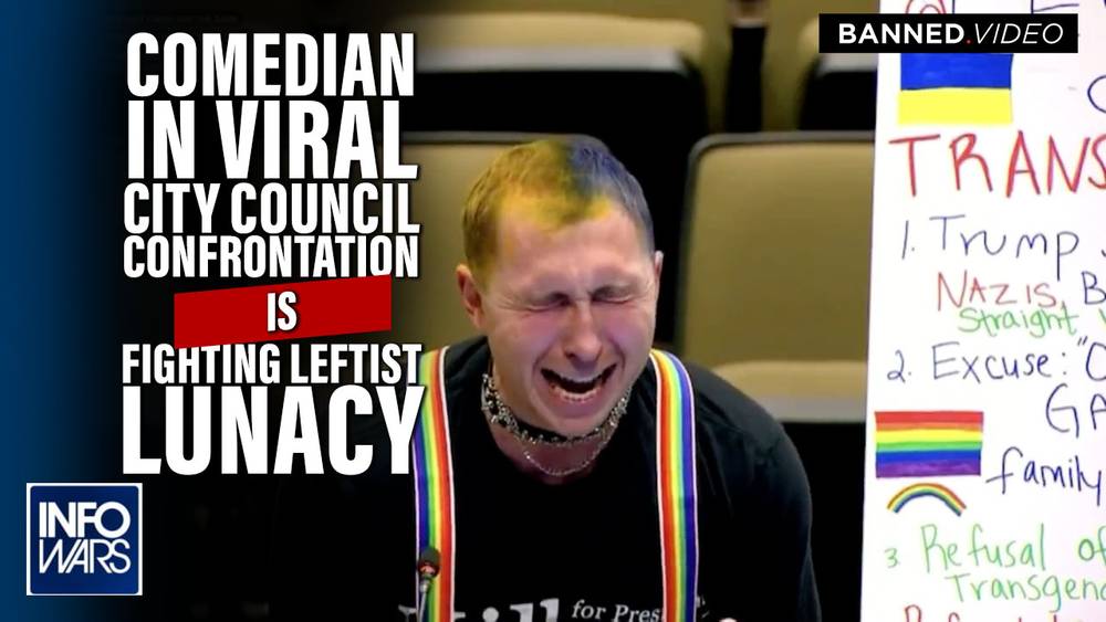 Comedian in Viral City Council Confrontation Videos Joins Infowars to Call for Action in FIght Against Leftist Lunacy