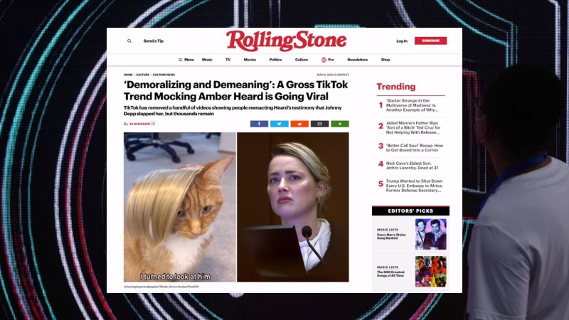 TikTok Censors Viral Videos Alleging Inconsistencies in Amber Heard Testimony