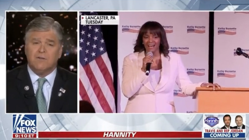 ‘Never Forget What Sean Hannity Did in this Race”: Kathy Barnette Calls Out Fox Host’s Smears Following PA Loss