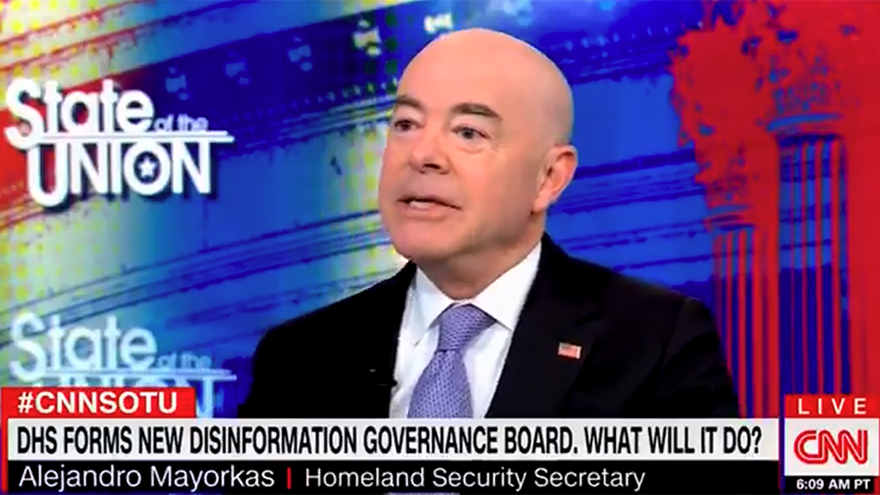 Video: DHS Head Claims ‘Ministry Of Truth’ Will Not Have “Operational Authority”