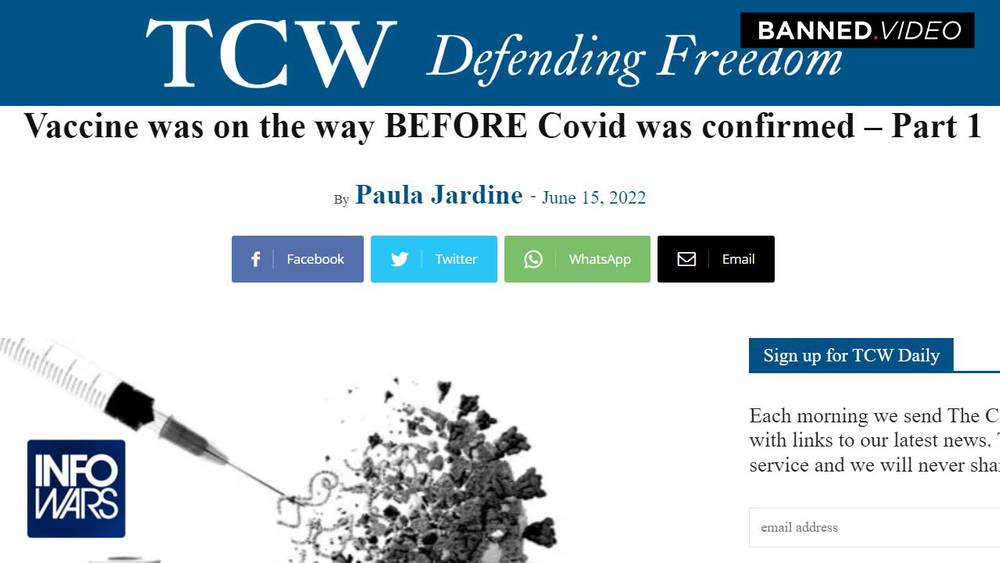 More Evidence Shows Entire COVID Pandemic And Vaccine Rollout Was Planned Years In Advance