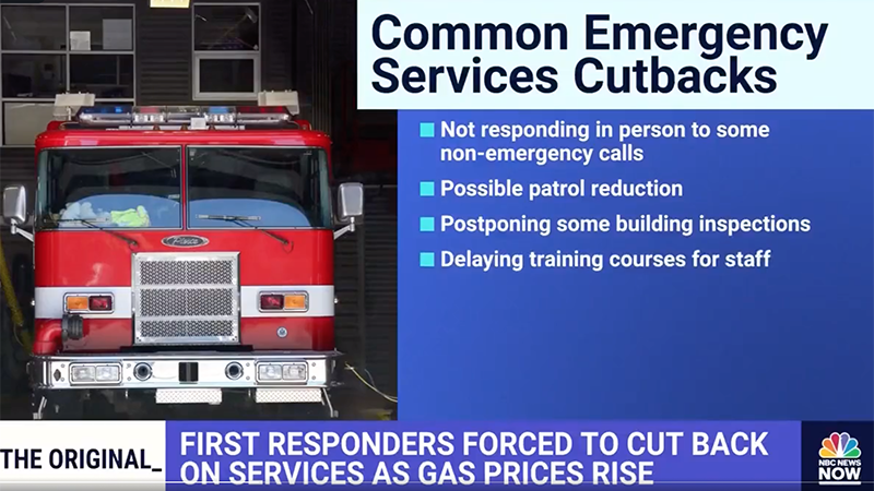 Video: More Emergency Services Not Responding to 911 Calls Due To Soaring Gas Prices