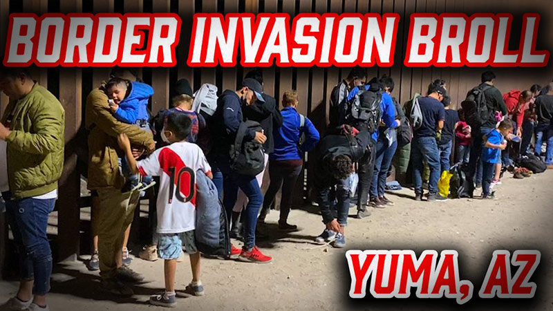 WATCH: Hundreds Pour Over Arizona Border