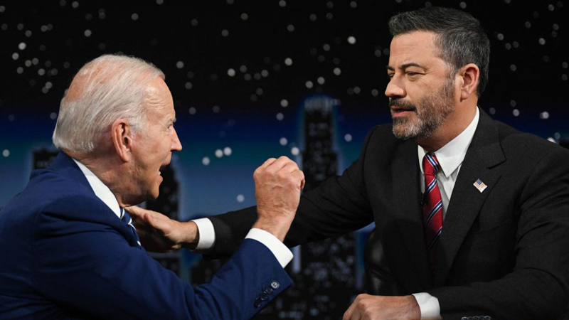 Train Wreck: Jimmy Kimmel Cuts to Commercial After Senile Biden Trails Off