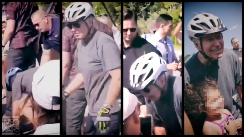 Video Shows Biden Crashed Bike – Immediately Got Up and Approached Little Girl