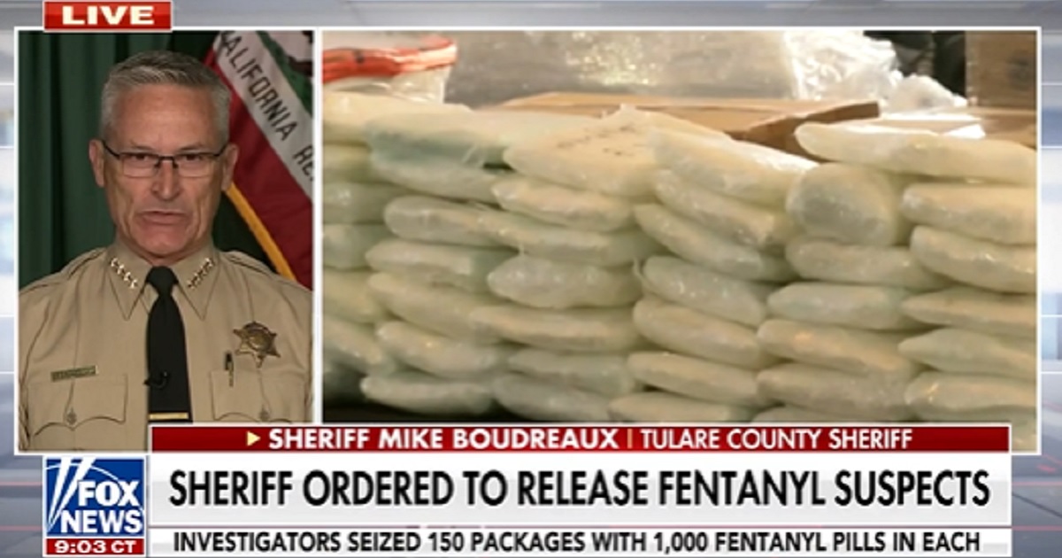 California Sheriff 'Infuriated' After Suspects His Department Arrested with 150,000 Fentanyl Pills Are Promptly Released