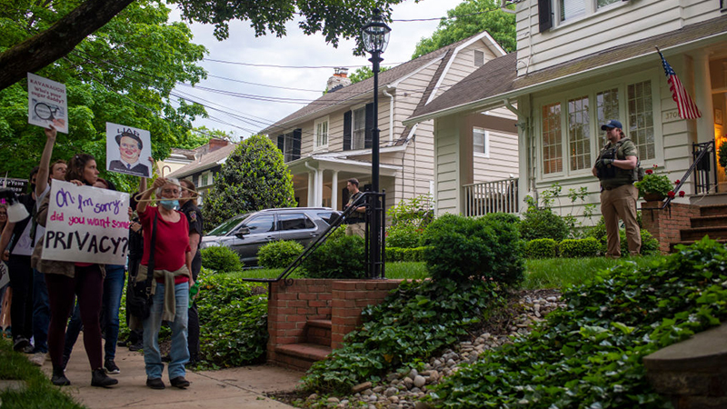 Kavanaugh’s Neighbour Claims Pro-Abortion Protesters Are Threatening Homeowners; “F*ck You, F*ck Your Children”