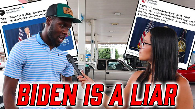 Americans Call Out Biden’s Economy LIES While Filling Up On Gas – Watch