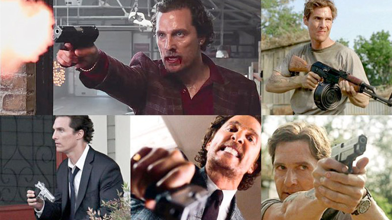 McConaughey, Who Pushed Gun Control at White House, Glorified Gun Use in Movies for Years