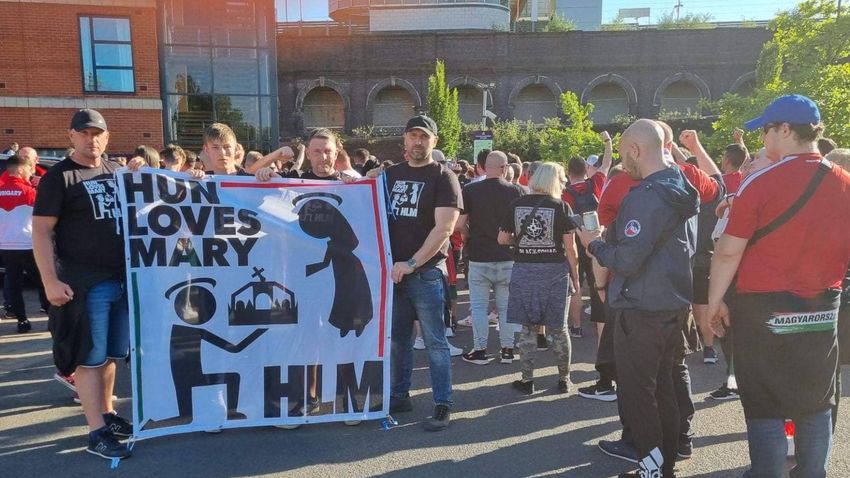 Hungarian football fans defiant, promote Hungary Loves Mary (HLM) instead of BLM after crushing 4-0 victory over England
