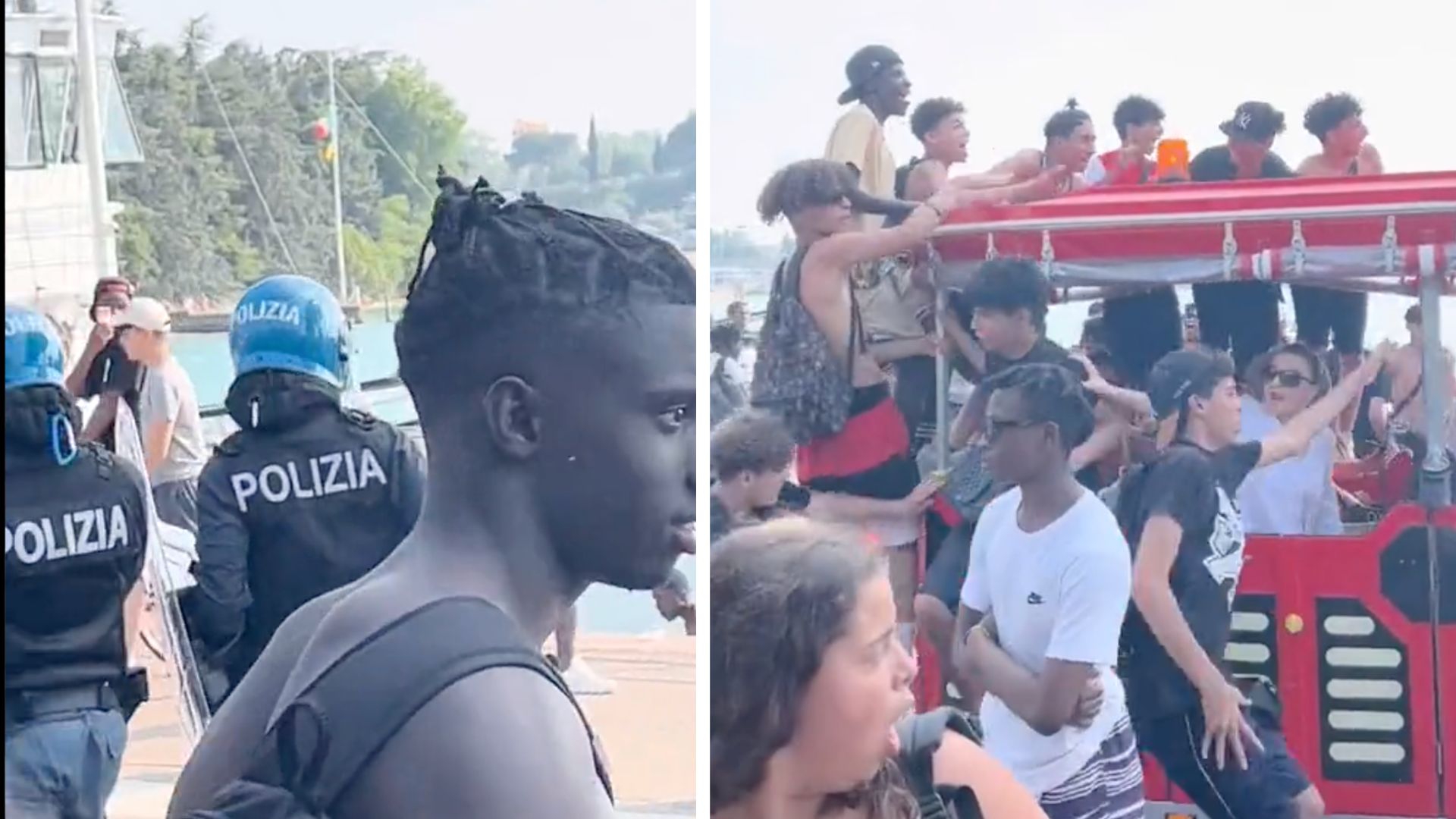 Italian parliament opens investigation after hundreds of migrants blamed for 'unleashing hell' at lakeside towns with rioting and sexual assaults