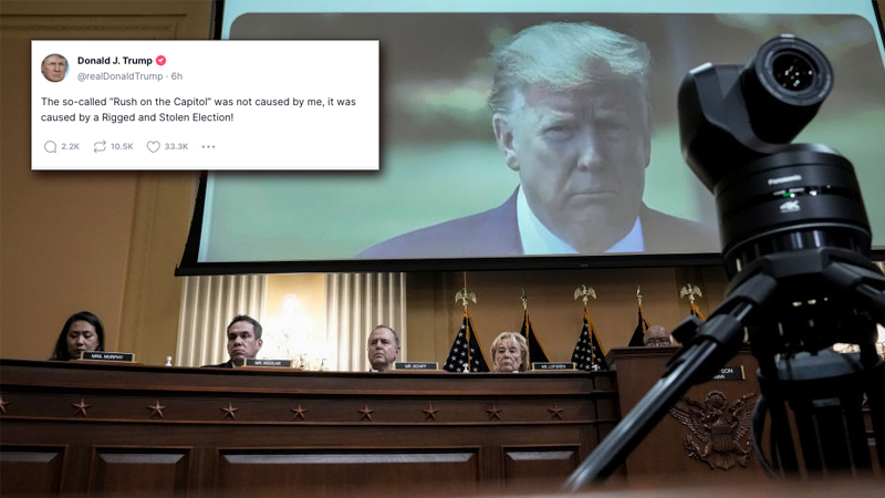 Trump Fires Back at Jan 6 “Unselect Committee” After Televised Kangaroo Court Show Trial
