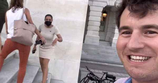 Rep. Alexandria Ocasio-Cortez Calls Out Man Who Harassed Her on Capitol Steps