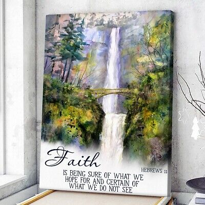 Bible Quotes Canvas - Bible Verse Hebrews 11 Canvas Wall Art Print  | eBay