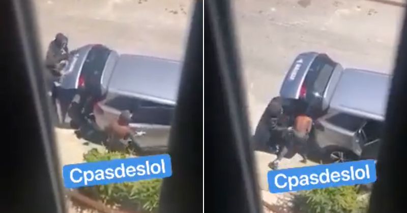Shock Video: Gang Forces Struggling Man Into Car Trunk in France