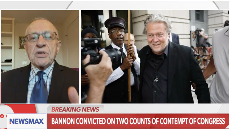 Dershowitz Says Bannon’s ‘Unconstitutional’ Conviction Will Be Overturned