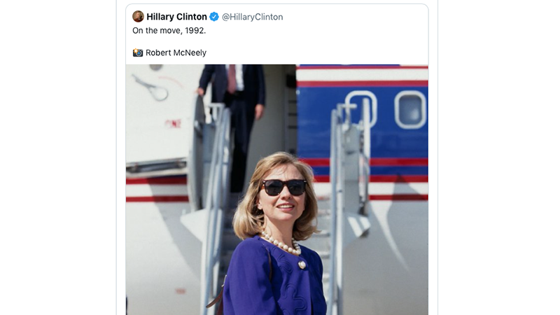 Hillary Posts Campaign Photo Minutes After Biden COVID Diagnosis