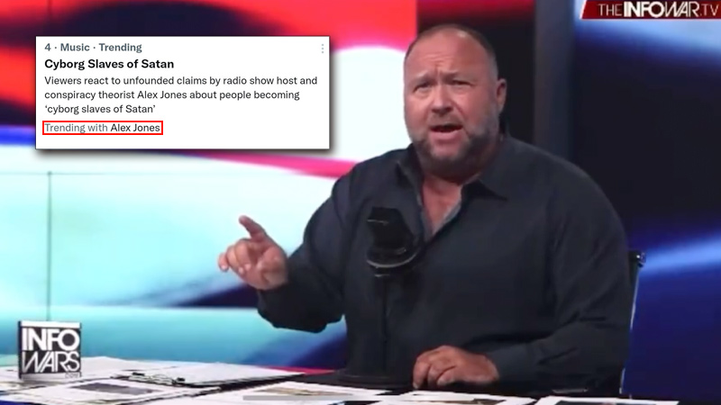 Alex Jones Trends on Twitter for Celebrating Independence from “Cyborg Slaves of Satan”