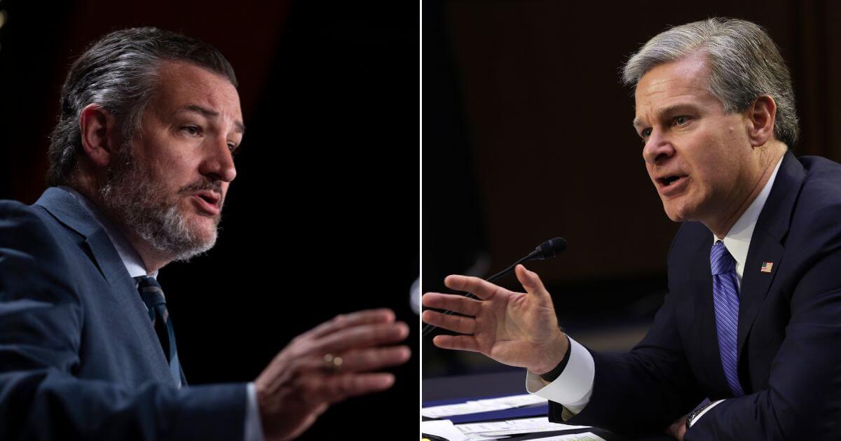 Cruz Confronts FBI Dir. Wray Over Leaked Document Showing Agency's Anti-Patriotic Guidance