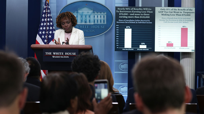 Videos: Reporters Grill WH Press Sec. Over Total Lack Of Details On Loan Forgiveness Costs