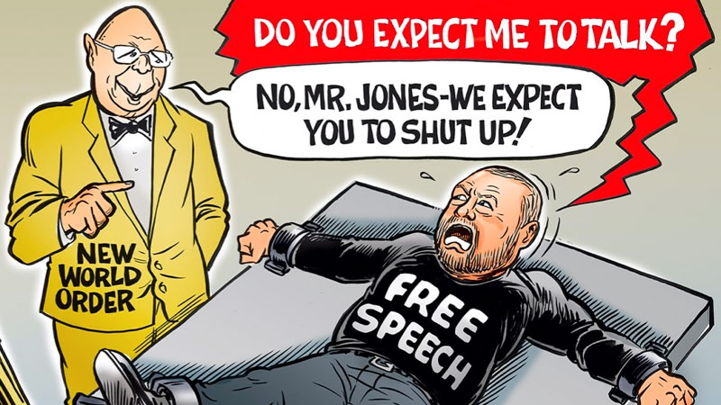 Alex Jones is 007 in New Pro-Free Speech Cartoon