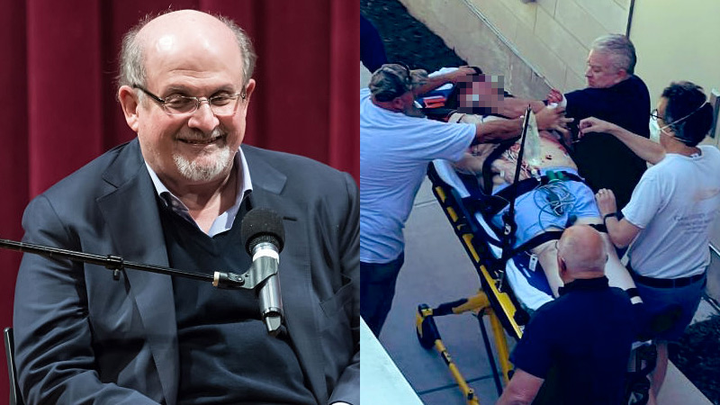 Radical Islamists Celebrate Stabbing of ‘Blasphemous’ Author Salman Rushdie
