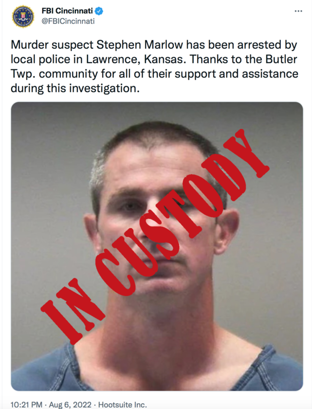 Lawrence police arrest man wanted in quadruple Ohio homicide; FBI had initiated nationwide manhunt | News, Sports, Jobs - Lawrence Journal-World: news, information, headlines and events in Lawrence, Kansas
