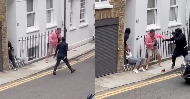 Shock Video: Couple Robbed at Knifepoint in Upscale London Neighborhood