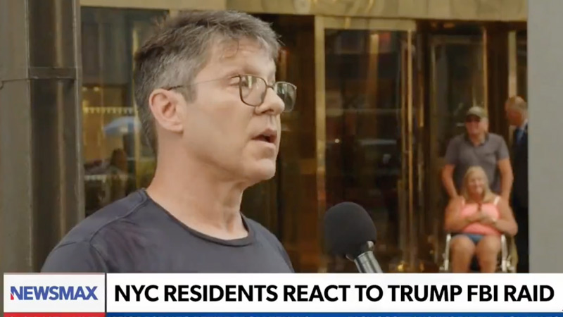 Watch: ‘NPC’ Protester Holding ‘Arrest Trump’ Sign Outside Trump Tower Can’t Say What He’s Done Wrong