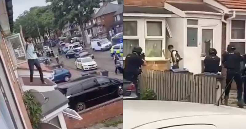 Wild Video: UK Police Take Down Knife-Wielding Suspect Shouting 'Allah'