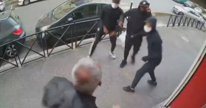 Shock Video: Shopkeeper Ambushed by 'African-Type' Masked Thieves in France
