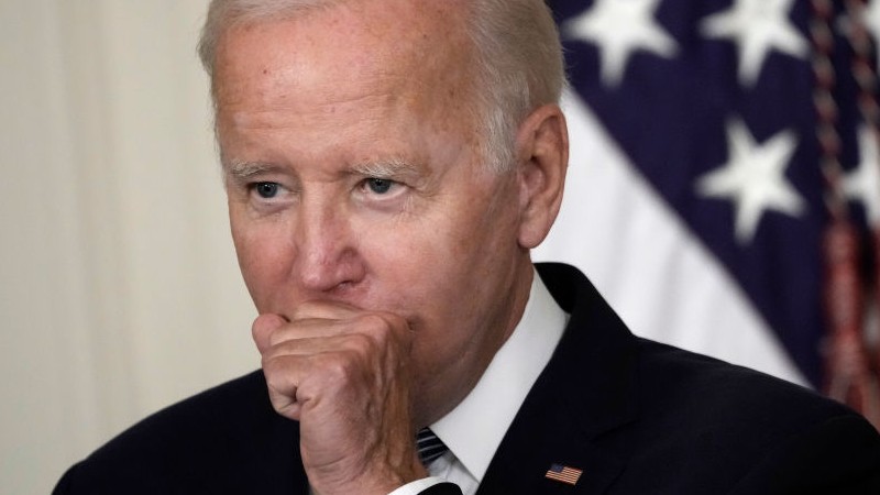 Video: Biden Coughs Into Hand After Removing Face Mask