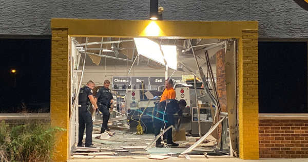 Man crashes stolen truck into camera store, wanted by Columbus police