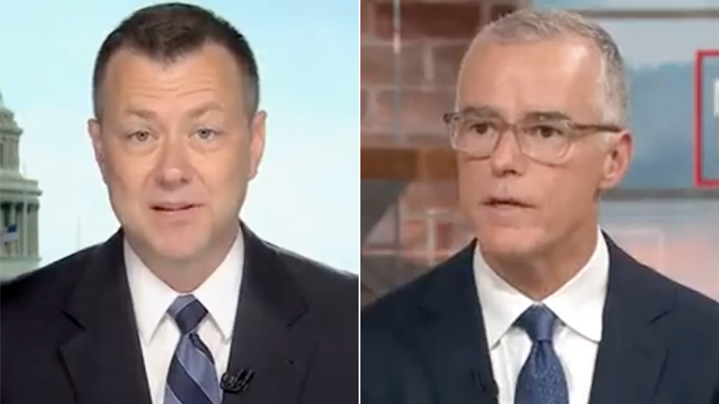 FBI Russia Collusion Hoaxers McCabe and Strzok Defend Mar-a-Lago Raid, Smear Critics As ‘Threats’