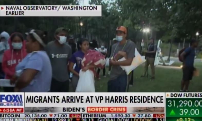 BREAKING: Busloads of Migrants Dropped Off at Border Czar Kamala Harris' Home - At Least 100 Illegal Migrants Dumped on Her Lawn (VIDEO)
