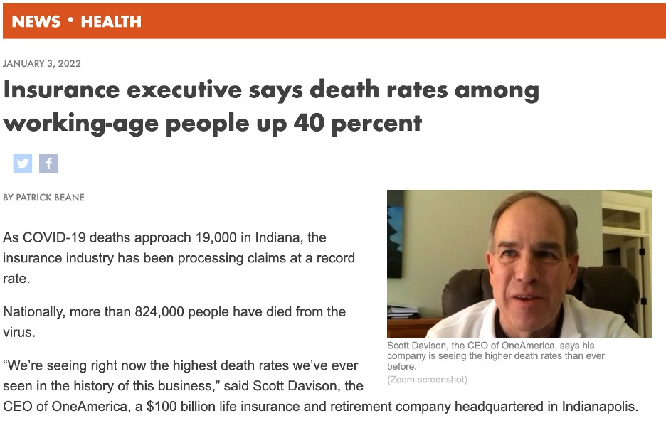 Insurance Executive: Death Rates Among The Working-Age Up 40 Percent - PBS Tries To Divert The Obvious » Sons of Liberty Media