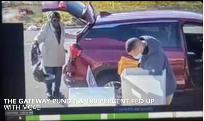 WATCH: Large Garbage Bag Used To Transfer Stacks of Absentee Ballots From Detroit Drop Box...Is This What SOS Benson Means When She Says MI Elections Were 