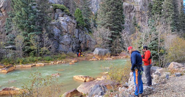A Colorado train passenger looked out the window -- and found a missing hiker
