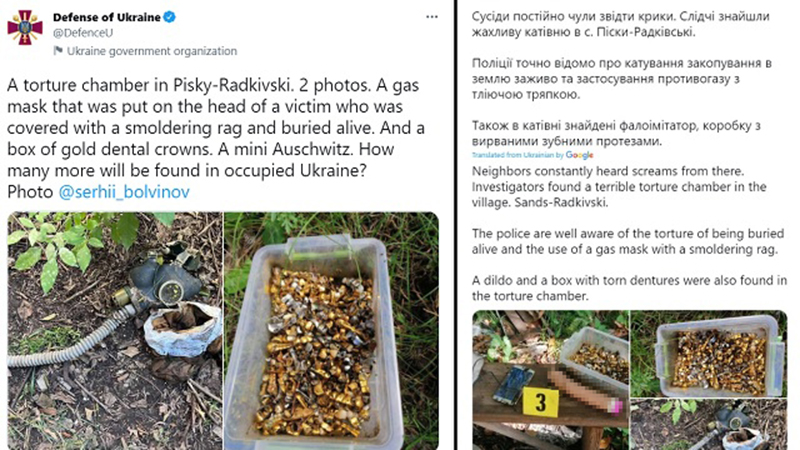 ‘Gold Teeth’ Ukraine Recovered From ‘Russian Mini-Auschwitz Torture Chamber’ Were Actually From Village Dentist – Report – Summit News