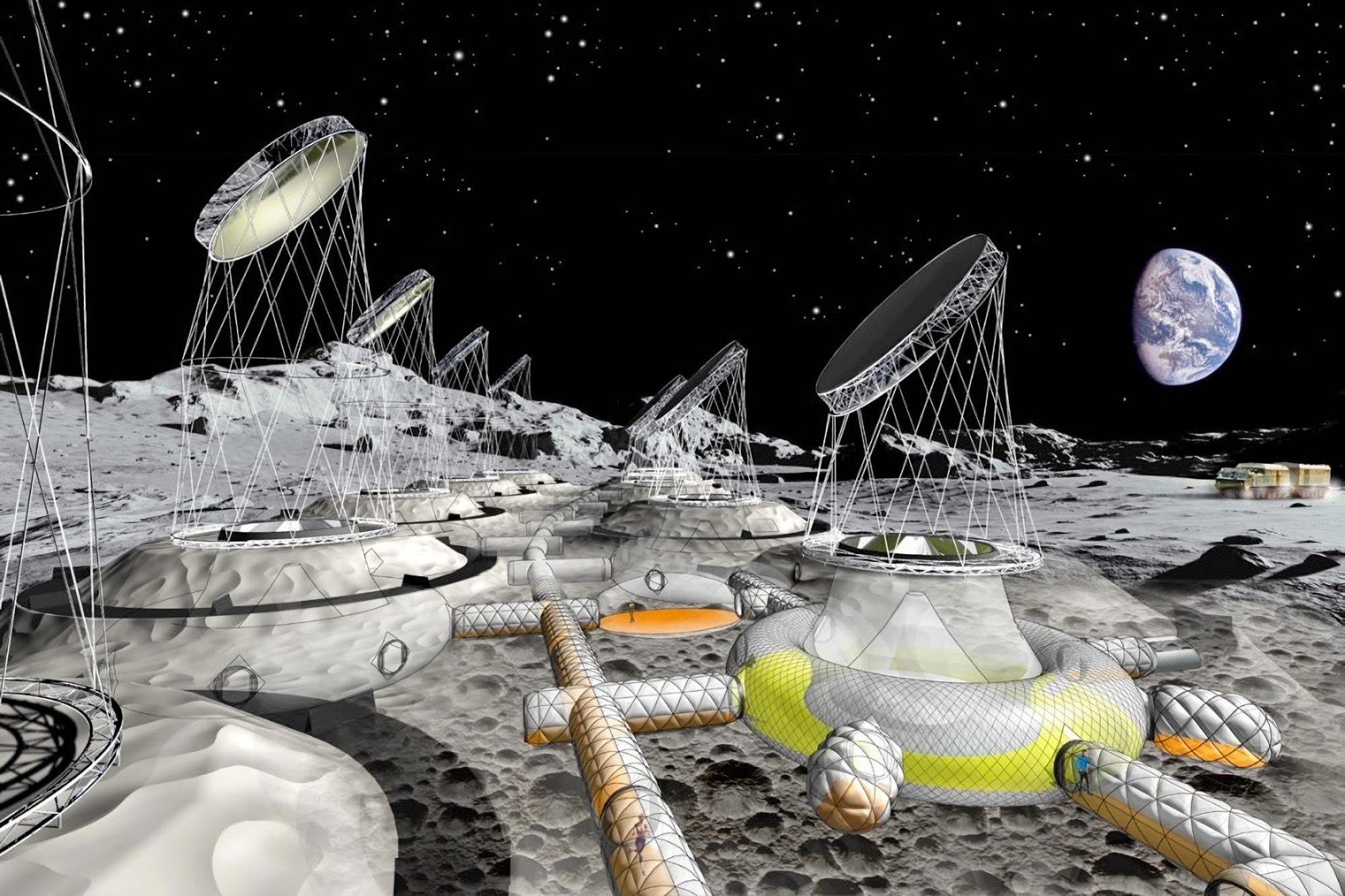 A Vision of the Future: Inflatable Moon Base