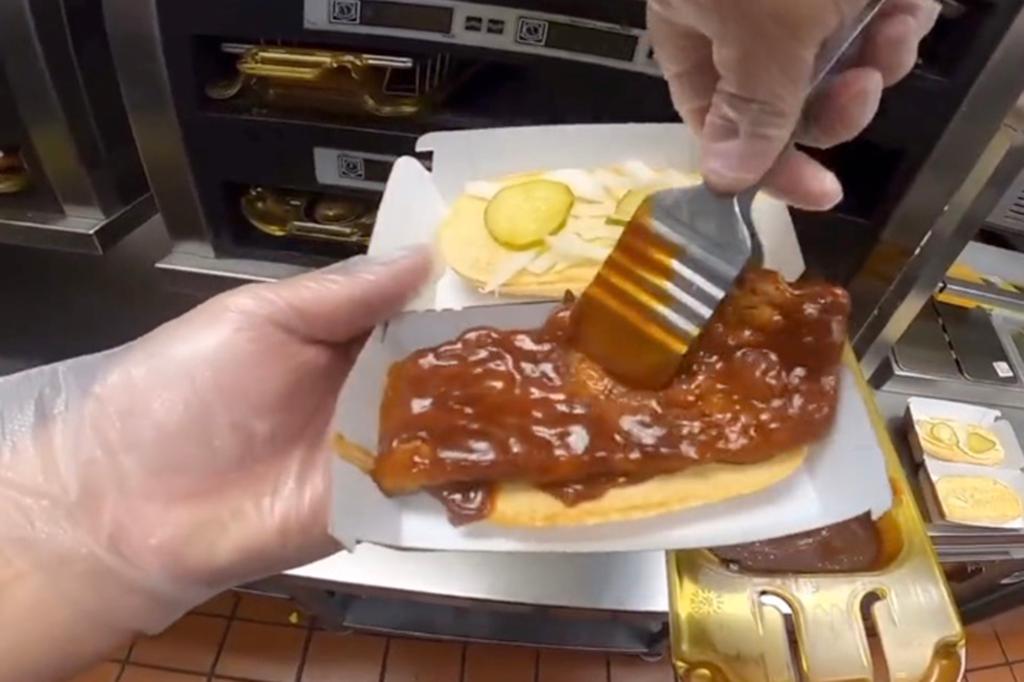 McDonald's worker's video showing how McRib is made leaves viewers nauseous